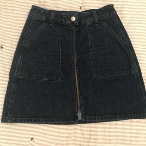 Madewell denim skirt